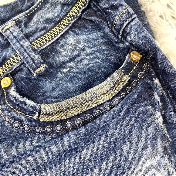 Express ReRock Distressed Bootcut Jeans EUC - Picture 11 of 13